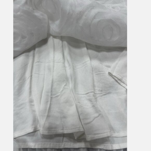 Brand New Anthropologie BHLDN V-Neck Tulle Rosette Mini Dress - Picture 8 of 12